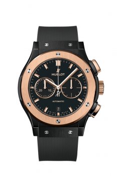 Replique HUBLOT Classic Fusion Chronograph Ceramic King Gold Black 541.CO.1181.RX