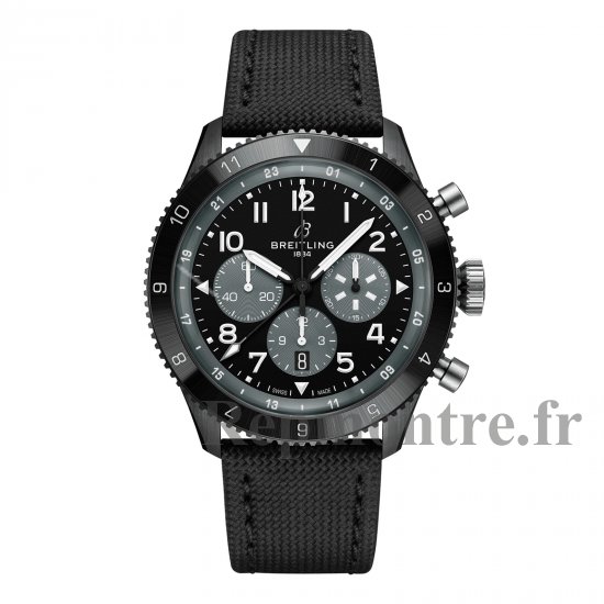 Breitling Super AVI B04 Chronographe GMT Mosquito Night Fighter 46 mm Replique montre homme Noir SB04451A1B1X1 - Cliquez sur l'image pour la fermer