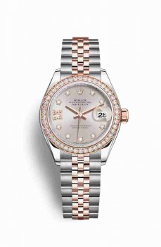 Réplique montre Rolex Datejust 28 Everose Roles 18 ct Everose 279381RBR m279381rbr-0019
