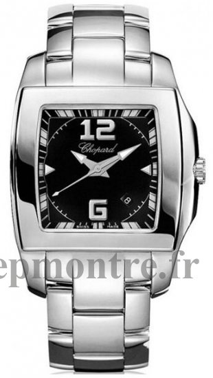 Chopard Two O Ten Noir Dial Acier inoxydable Dames Réplique Montre 118464-3001 - Cliquez sur l'image pour la fermer