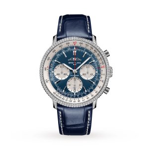 Breitling Navitimer Chronographe 41 mm Copie de montre pour homme Cadran bleu aux yeux blancs AB0139631C1P1