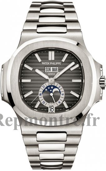 Réplique Patek Philippe Nautilus Annual Calendar Montre Homme 5726-1A-001 - Cliquez sur l'image pour la fermer