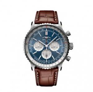 Copie de Breitling Navitimer B01 Chronographe 46 Acier inoxydable Bleue Dial AB0137211C1P1