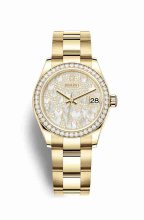 Réplique montre Rolex Datejust 31 jaune 18 ct 278288RBR m278288rbr-0010