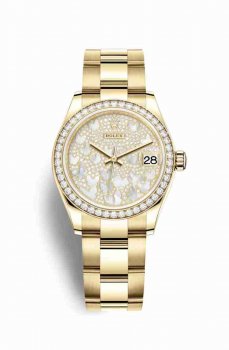 Réplique montre Rolex Datejust 31 jaune 18 ct 278288RBR m278288rbr-0010