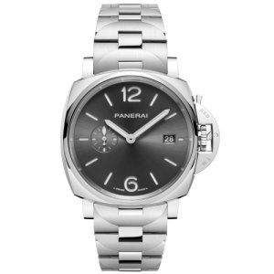 Panerai Luminor Due 42 Automatique Acier Inoxydable Bracelet Gris PAM01387