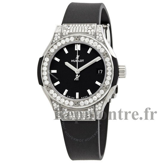 Replique Hublot Classic Fusion Black Dial Diamonds Ladies 581.NX.1171.RX.1704 - Cliquez sur l'image pour la fermer