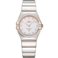 Omega Constellation Manhattan 28 Quartz Acier Inoxydable Moonshine Or Diamant MOP Supernova 131.25.28.60.55.003