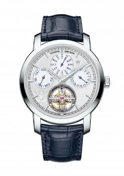 VacheronConstantin Traditionnelle Tourbillon Quantieme Perpetuel Platine Argent 6300T/000P-H056