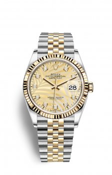 Replique Montre Rolex Datejust 36 OysterAcier and Jaune Or M126233-0043