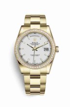 Réplique montre Rolex Day-Date 36 jaune 18 ct 118348 m118348-0098