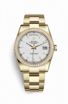Réplique montre Rolex Day-Date 36 jaune 18 ct 118348 m118348-0098