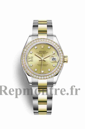 Réplique montre Rolex Datejust 28 Jaune Roles jaune 18 ct 279383RBR m279383rbr-0022 - Cliquez sur l'image pour la fermer
