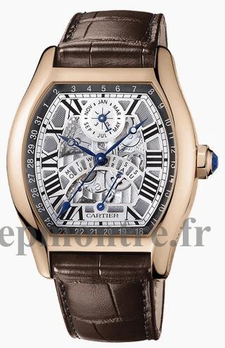 Réplique Cartier Tortue automatique Perpetual Calendar hommes Montre W1580047 - Cliquez sur l'image pour la fermer