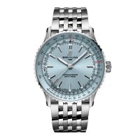 Breitling Navitimer Automatique 41 mm Replique de montre pour homme en acier inoxydable bleu clair A17329171C1A1