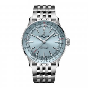 Breitling Navitimer Automatique 41 mm Replique de montre pour homme en acier inoxydable bleu clair A17329171C1A1