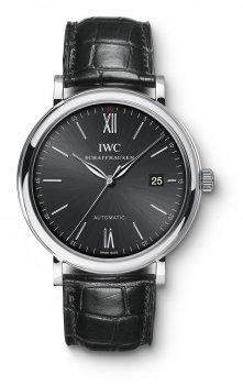 Réplique IWC Portofino Automatique Noir Dial hommes Montre IW356502