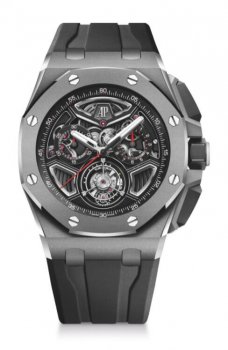 Replique Audemars Piguet Royal Oak Offshore Selfwinding Flying Tourbillon Chronograph TitaniumLimited Edition 26622TI.GG.D002CA.01