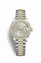 Réplique montre Rolex Datejust 28 Jaune Roles jaune 18 ct 279383RBR m279383rbr-0017