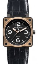 Réplique Bell & Ross Aviation BR 01-92 Or rose & Carbon 46 mm