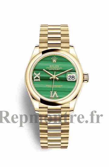 Réplique montre Rolex Datejust 31 jaune 18 ct 278248 Malachite en semble Cadran m278248-0004 - Cliquez sur l'image pour la fermer