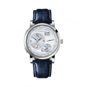 Replique A. LANGE & Sohne LANGE 1 TIMEZONE "25th Anniversary" 18-carat Blanc Or 116.066