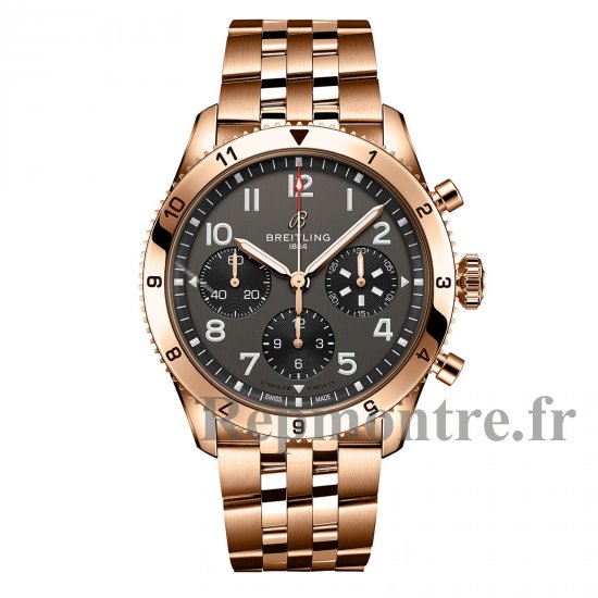 Breitling Classic AVI Chronograph 42 P-51 Mustang Replique de montre en or rouge 18 carats R233801A1B1R1 - Cliquez sur l'image pour la fermer