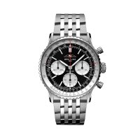Breitling Navitimer B01 Chronographe 41 mm Replique montre pour homme Acier inoxydable noir AB0139211B1A1