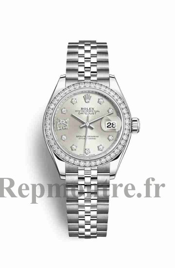 Réplique montre Rolex Datejust 28 Blanc Roles en blanc 279384RBR m279384rbr-0021 - Cliquez sur l'image pour la fermer