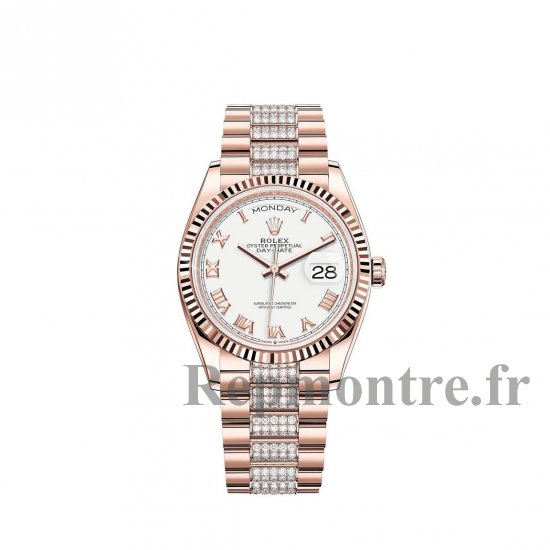 Replique Rolex Day-Date 36 montre 18 ct Everose gold M128235-0053 - Cliquez sur l'image pour la fermer