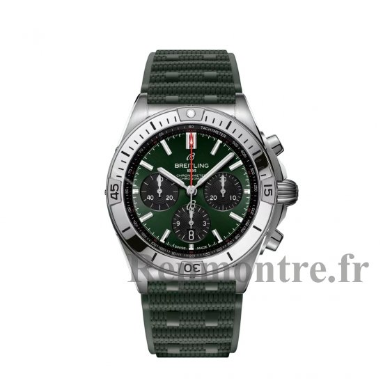 Breitling Chronomat B01 42 Acier inoxydable Caoutchouc vert AB0134101L2S1 - Cliquez sur l'image pour la fermer