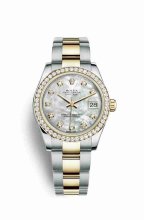 Réplique montre Rolex Datejust 31 Jaune Roles jaune 18 ct 178383