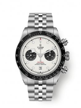 Montre chronographe Tudor Heritage Black Bay Panda avec bracelet M79360N-0014