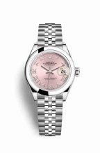 Réplique montre Rolex Datejust 28 279160 cadran rose