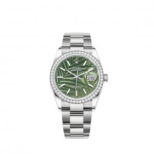 Replique Rolex Datejust 36 Rolesor combination of Oystersteel and 18 ct white gold M126284RBR-0040