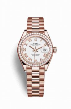 Réplique montre Rolex Datejust 28 Everose 279135RBR m279135rbr-0023