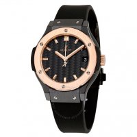 Replique Hublot Classic Fusion Quartz Black Dial Ladies 581.CO.1781.RX