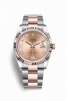 Réplique montre Rolex Datejust 36 Everose Roles 18 ct Everose 126231 m126231-0028