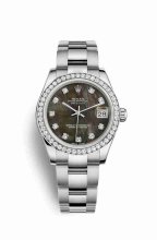 Réplique montre Rolex Datejust 31 Blanc Roles blanc 178384 m178384-0019