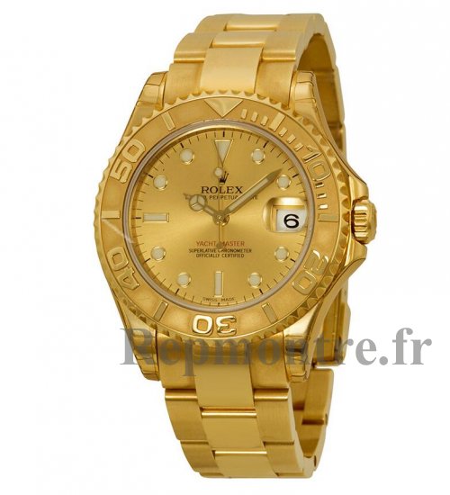 Réplique Rolex Yacht-Master Or Cadran 18kt Or Jaune Midsize 168628CSO - Cliquez sur l'image pour la fermer