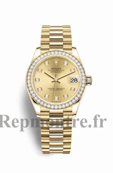 Réplique montre Rolex Datejust 31 jaune 278288RBR m278288rbr-0005 - Cliquez sur l'image pour la fermer