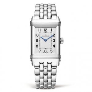 Replique Montre Jaeger-LeCoultre Reverso Classic Moyen Thin Quartz Acier inoxydable Argent 2518140