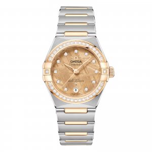 Montre Copie Omega Constellation 29 mm pour femme Jaune O13125292099002