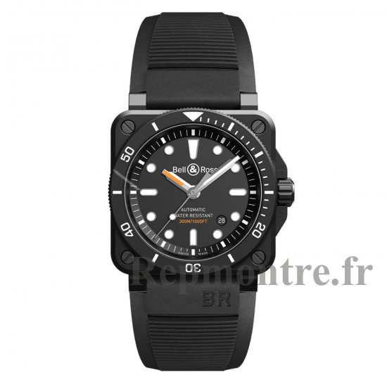 Réplique montre Bell & Ross Instruments BR 03 92 Diver Black Ceramic BR0392-D-BL-CE / SRB - Cliquez sur l'image pour la fermer