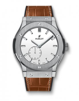 Hublot Classic Fusion Ultra-Thin Titanium blanc Shiny Dial 515.NX.2210.LR