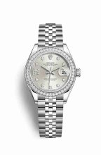 Réplique montre Rolex Datejust 28 Blanc Roles en blanc 279384RBR m279384rbr-0021