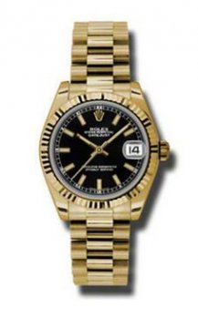 Réplique Rolex Datejust 31mm Or President jaune Or Montre