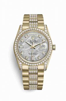 Réplique montre Rolex Day-Date 36 jaune 18 ct jeu de cosses 118388 m118388-0058
