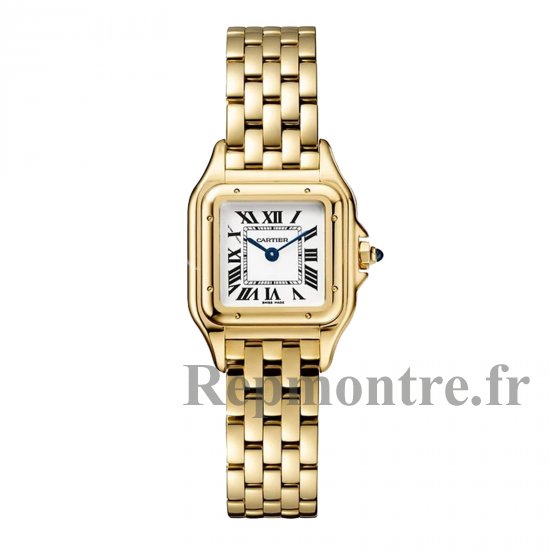 Cartier Panthere de Cartier Copie montre petit mouvement a quartz. Boitier en or jaune 750/1000 dimensions : 23 mm x 30 mm WGPN0038 - Cliquez sur l'image pour la fermer