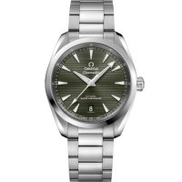 Omega Seamaster Aqua Terra 150M Master Chronometer 38 Bracelet en acier inoxydable vert 220.10.38.20.10.003